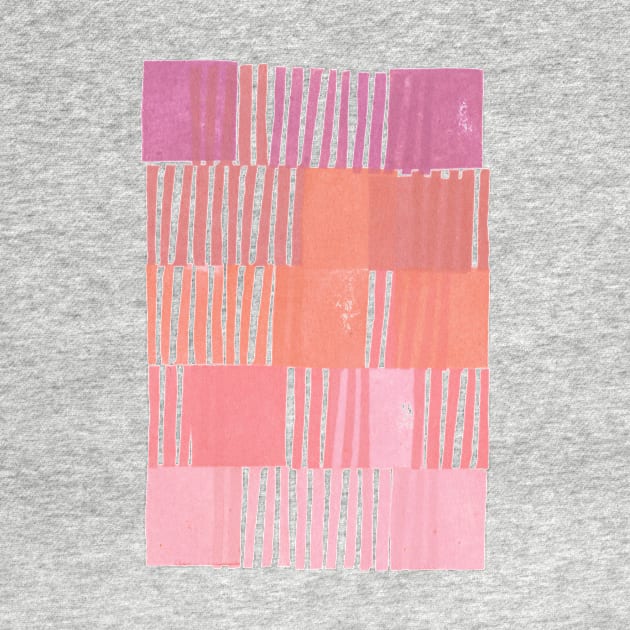 Modernist Block Gradient in Pink by ellenmueller